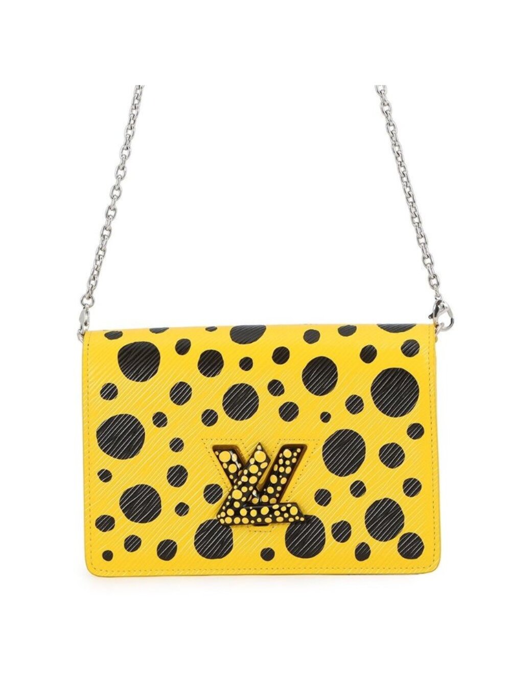 Louis Vuitton Chain Wallet Epi Infinity Dot LV Yk Portefeuille Twist Yayoi